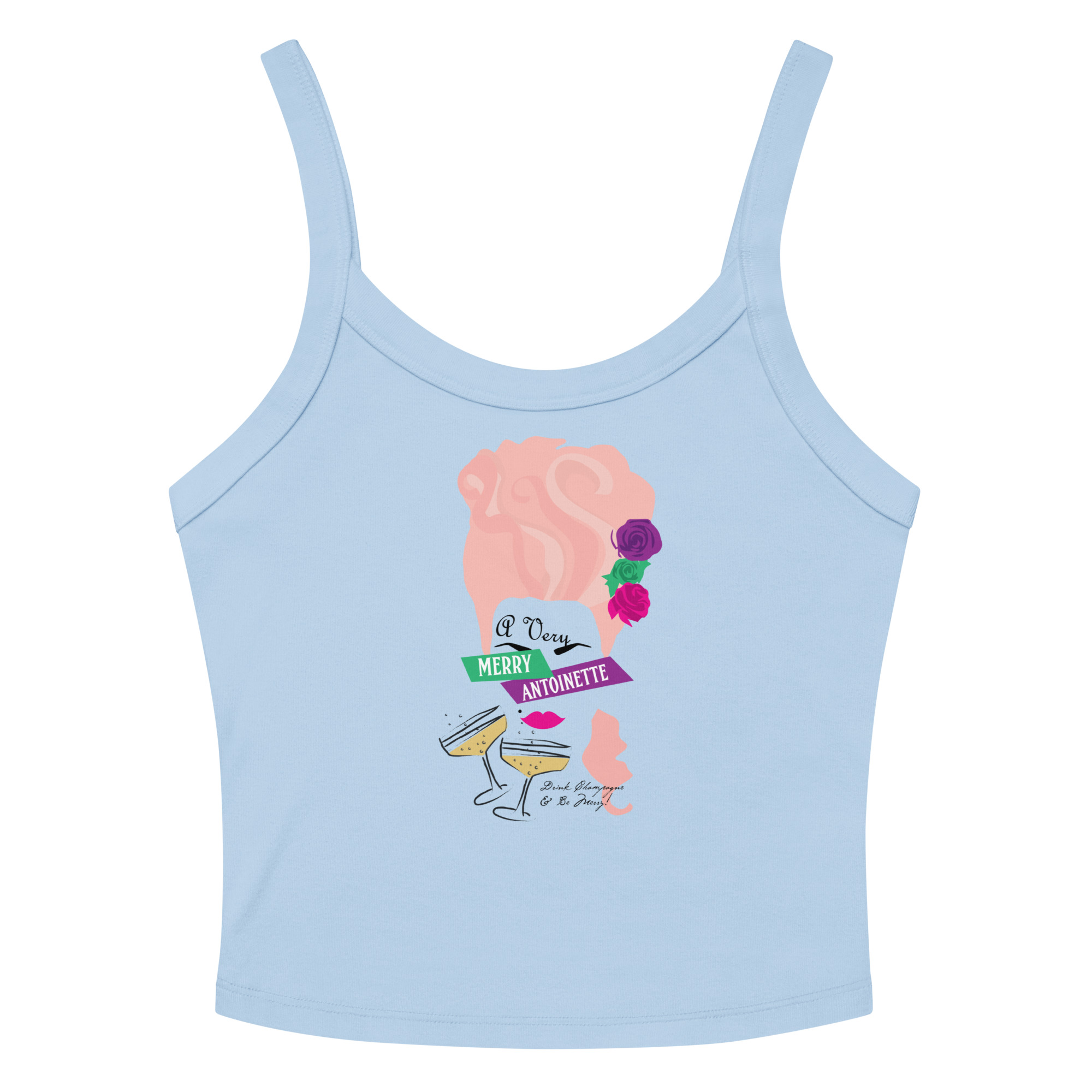 A Very Merry Women’s Micro-Rib Tank Top - Image 3